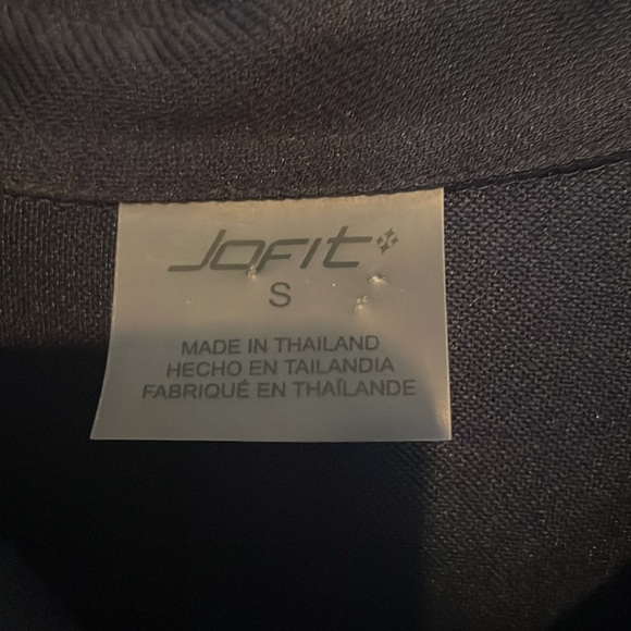 Jofit Classic navy button down tunic Top small - Picture 2 of 6